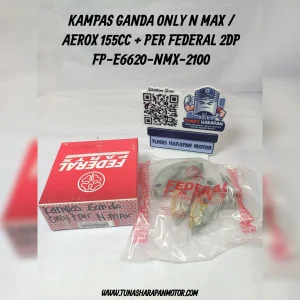 Kampas Ganda Only FEDERAL N.Max / Aerox 155cc + Per 2 Dp [FP-E6620-NMX-2100]