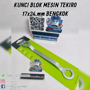 Kunci Blok Mesin TEKIRO 17 x 24mm Bengkok 