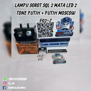 Lampu Sorot MOSCOW Sql 2 Mata Led 2 Tone Putih + Putih F02 - Z