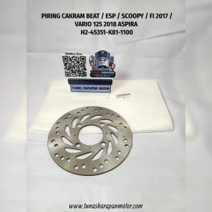 Piring Cakram ASPIRA Beat / Esp / Scoopy / FI 2017 / Vario 125 2018 [H2-45351-K81-1100] / Disk Brake Fr 