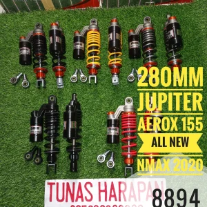 Shobreker Blk DBS Tabung Atas N Max / N max 2020 / PCX / Aerox 155 / Fizr / Jupiter Z / Smash / Supra 8894 GP Series 270mm / 310mm / 340mm Click