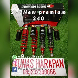 Shobreker RIDE IT 340 Gp 299 New Tabung Atas Grey Merah Gp Pro Series Click Premium