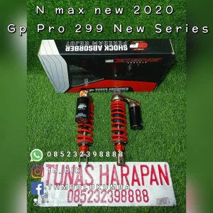Shobreker Blk RIDE IT Aerox 155cc N.Max 2020 Gp 299 New Tabung Atas Merah [Per] Hitam [Tabung] Gp Pro Series Click Premium 310mm Aerox 155