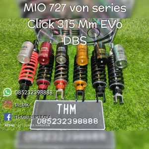 Shobreker Blk DBS Mio / Beat Tabung Atas 727 VON Series Click 315mm *EVO*