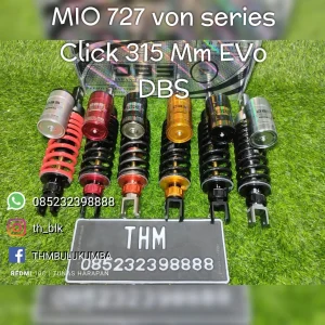 Shobreker Blk DBS Mio / Beat Tabung Atas 727 VON Series Click 315mm *EVO*