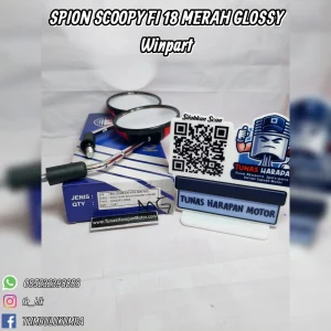 Spion WINPART Scoopy FI 18 Merah Glossy 