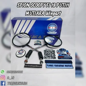 Spion WINPART Scoopy FI 18 Putih Mutiara 