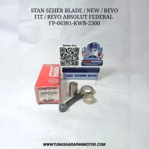 Stan Seher FEDERAL Blade / New / Revo Fit / Revo Absolute [FP-06381-KWB-2300] Conn Rod Kit 