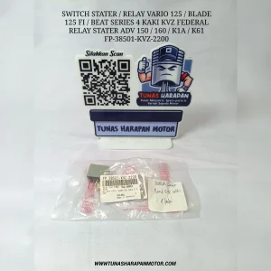 Switch Stater FEDERAL / Relay Vario 125 / Blade 125 FI / Beat Series 4 Kaki Kvz Relay Stater Adv 150 / 160 / K1A / K61 [FP-38501-KVZ-2200]
