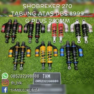 Shobreker Blk DBS Tabung Atas Fizr / Jupiter Z / Rxk /  Smash / Supra / 8999 G plus 270mm / 320mm / 340mm