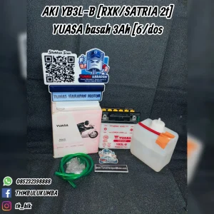 Aki YUASA Yb 3L - B [Rxk / Satria 2T] Basah 3Ah  [6 / Dos]