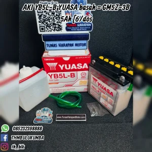 Aki YUASA Yb5L - B Basah = Gm5z - 3B 5 Ah [6 / Dos] 