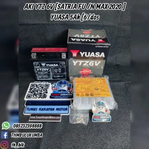 Aki YUASA Ytz 6V [Satria FU / N.Max 2020] 5Ah [6 / Dos] 