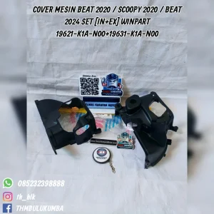 Cover Mesin WINPART Beat 2020 / Scoopy 2020 / Beat 2024 Set [IN + EX] 19621-K1A-N00 + 19631-K1A-N00