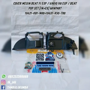 Cover Mesin WINPART Beat FI Esp / Vario 110 Esp / Beat Pop Set [IN + EX] 19621-K81-N00 + 19631-K50-T00
