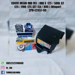 Cover Mesin WINPART Mio M3 / Mio S 125 / Soul Gt 125 / Fino 125 Set (LH / KIRI) [2PH-E2651-00]