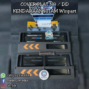 Cover Plat WINPART No / Dd Kendaraan Hitam 