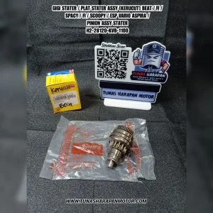 Gigi Stater ASPIRA / Plat Stater Assy (Kerucut) Beat / FI / Spacy / FI / Scoopy / Esp Vario / Pinion Assy [H2-28120-KVB-1100] 