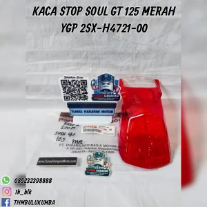 Kaca Stop YGP Soul Gt 125 Merah [2SX-H4721-00]