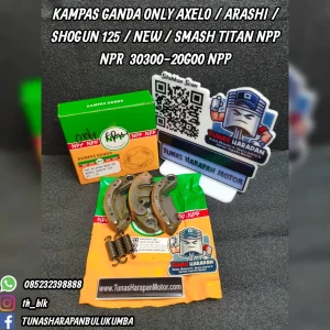Kampas Ganda Only NPR Axelo / Arashi / Shogun 125 / New / Smash Titan Npp [30300-20G00]  