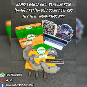 Kampas Ganda Only NPR Beat Esp K25G (14 - 16) / K81 (16 - 20) / Scoopy Esp K93 Npp [30100-K1600] 
