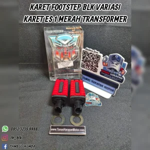 Karet Footstep TRANSFORMERS Blk Variasi Karet Es 1 Merah  [M802162] 
