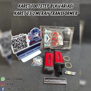 Karet Footstep TRANSFORMERS Blk Variasi Karet Es 2 Merah [M802163] 