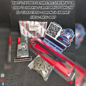 Karet Tensioner INDOPART Cb 150R Street Fire New / Cb 150X / Cb 150R K15G / Cbr K150R K45 / Sonic 150 FI / Supra Gtr 150 + Rante Mesin [HSC34-20K56-000] Ip 