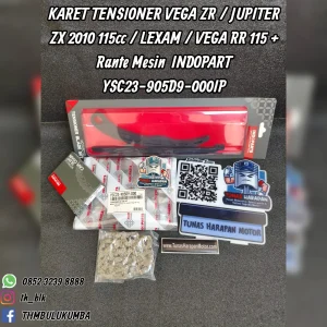 Karet Tensioner INDOPART Vega Zr / Jupiter Zx 2010 115cc / Lexam / Vega Rr 115 + Rante Mesin [YSC23-905D9-000] Ip 