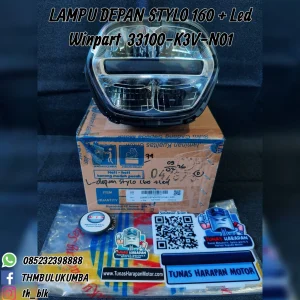 Lampu Depan WINPART Stylo 160 + Led [33100-K3V-N01] 