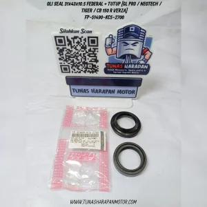 Oli Seal FEDERAL 31 x 43 x 10.5 + Tutup (Gl Pro / Neotech / Tiger / CB 150 R Verza) [FP-51490-KC5-2700]