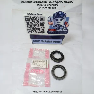 Oli Seal FEDERAL 31 x 43 x 10.5 + Tutup (Gl Pro / Neotech / Tiger / CB 150 R Verza) [FP-51490-KC5-2700]