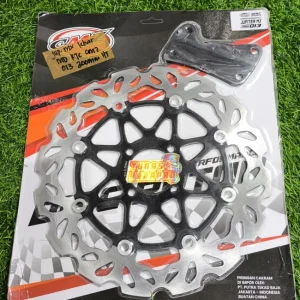 Piringan Cakram CMZ Jupiter Mx Lebar Model Kitaco Hitam 300mm PS013 + Breket 