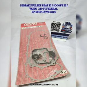 Perpak Full Set FEDERAL Beat FI / Scoopy FI / Vario 210 FI [FP-061F1-KWB-2101] Gasket Kit Ful Na 