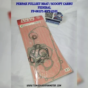 Perpak Full Set FEDERAL Beat / Scoopy Carbu [FP-061F1-KVY-2101] Gasket Kit Ful Na 