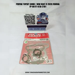 Perpak Top Set FEDERAL Genio / New Beat FI 2020 [FP-061T1-K1A-2101] Gasket Kit Top Na 