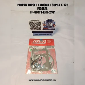 Perpak Top Set FEDERAL Karisma / Supra X 125 [FP-061T1-KPH-2101] Gasket Kit Top Na 
