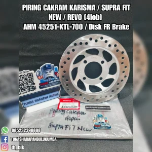 Piring Cakram AHM Karisma / Supra Fit New / Revo (4 Lob) [45251-KTL-700] / Disk Fr Brake 