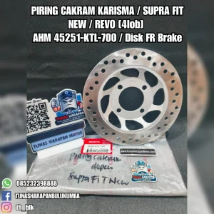 Piring Cakram AHM Karisma / Supra Fit New / Revo (4 Lob) [45251-KTL-700] / Disk Fr Brake 