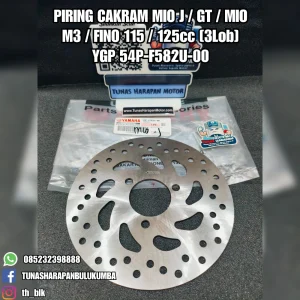 Piring Cakram YGP Mio J / Gt / Mio M3 / Fino 115 / 125cc (3 Lob) [54P-F582U-00] 