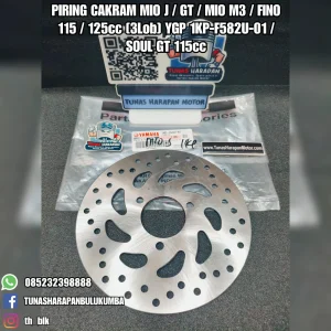 Piring Cakram YGP Mio J / Gt / Mio M3 / Fino 115 / 125cc (3 Lob) [1KP-F582U-01] / Soul Gt 115cc 