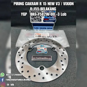 Piring Cakram YGP R15 New V3 / Vixion R 155 Belakang [BK6-F582W-00] - 3 Lob