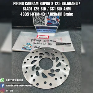 Piring Cakram AHM Supra X 125 Belakang / Blade 125 Blk / Cs1 Blk [43351-KTM-N31] / Disk Rr Brake 