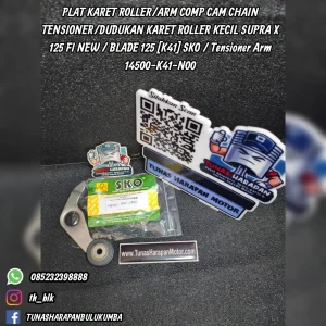 Plat FUBORU Karet Roller / Arm Comp Cam Chain Tensioner / Dudukan Karet Roller Kecil Supra X 125 FI New / Blade 125 / Tensioner Arm [14500-K41-N00] 