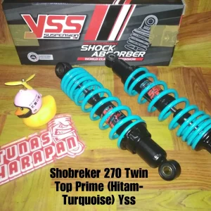 Shobreker YSS 270 Twin Top Prime Hitam Turquoise 