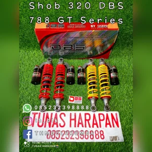 Shobreker DBS 320 Tabung Atas Kuning Merah [Per] Hitam [Tabung] 788 Gt Series
