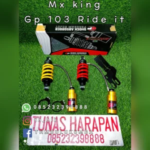 Shobreker Blk RIDE IT Jupiter Mx King Kuning Merah Tabung Pisah Gp - 103 Pro Series Click 