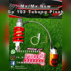 Shobreker Blk RIDE IT Jupiter Mx / Mx New Merah (Tabung Pisah) 205 Gp - 103 Pro Series Click 