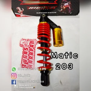 Shobreker Blk RIDE IT Mio Merah Tabung Atas 203