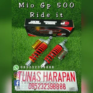 Shobreker Blk RIDE IT Mio Tabung Atas Merah Putih [Per] Emas [Tabung] Gp 500 Pro Series 310mm G Plus 